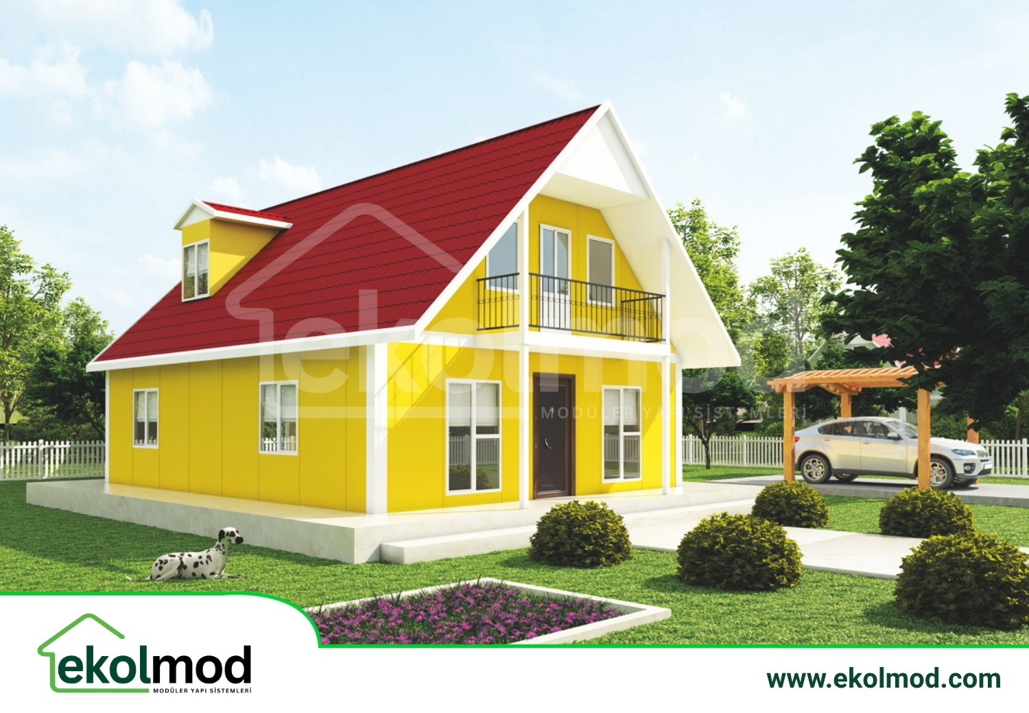 134 m² 3+1 Çift Katlı Prefabrik Ev