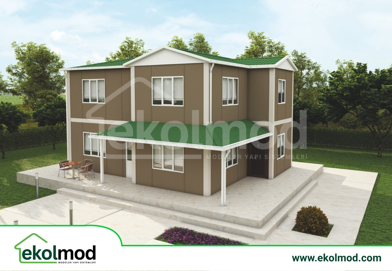 142 m² 4+1 Çift Katlı Prefabrik Ev