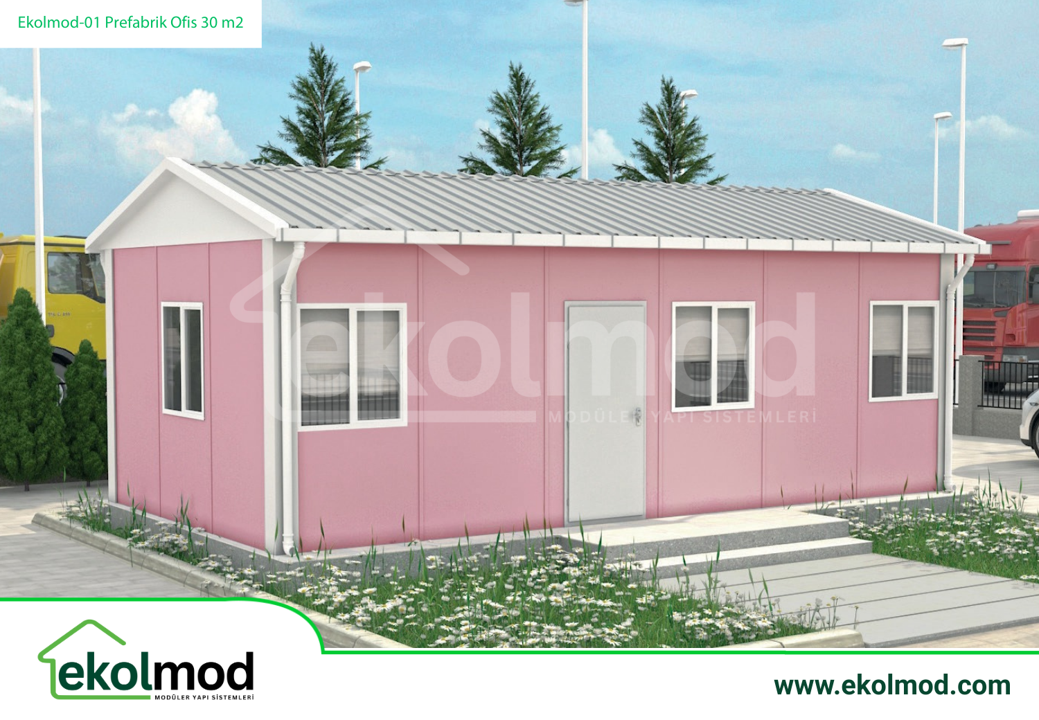 Prefabrik Ofis 30 m²