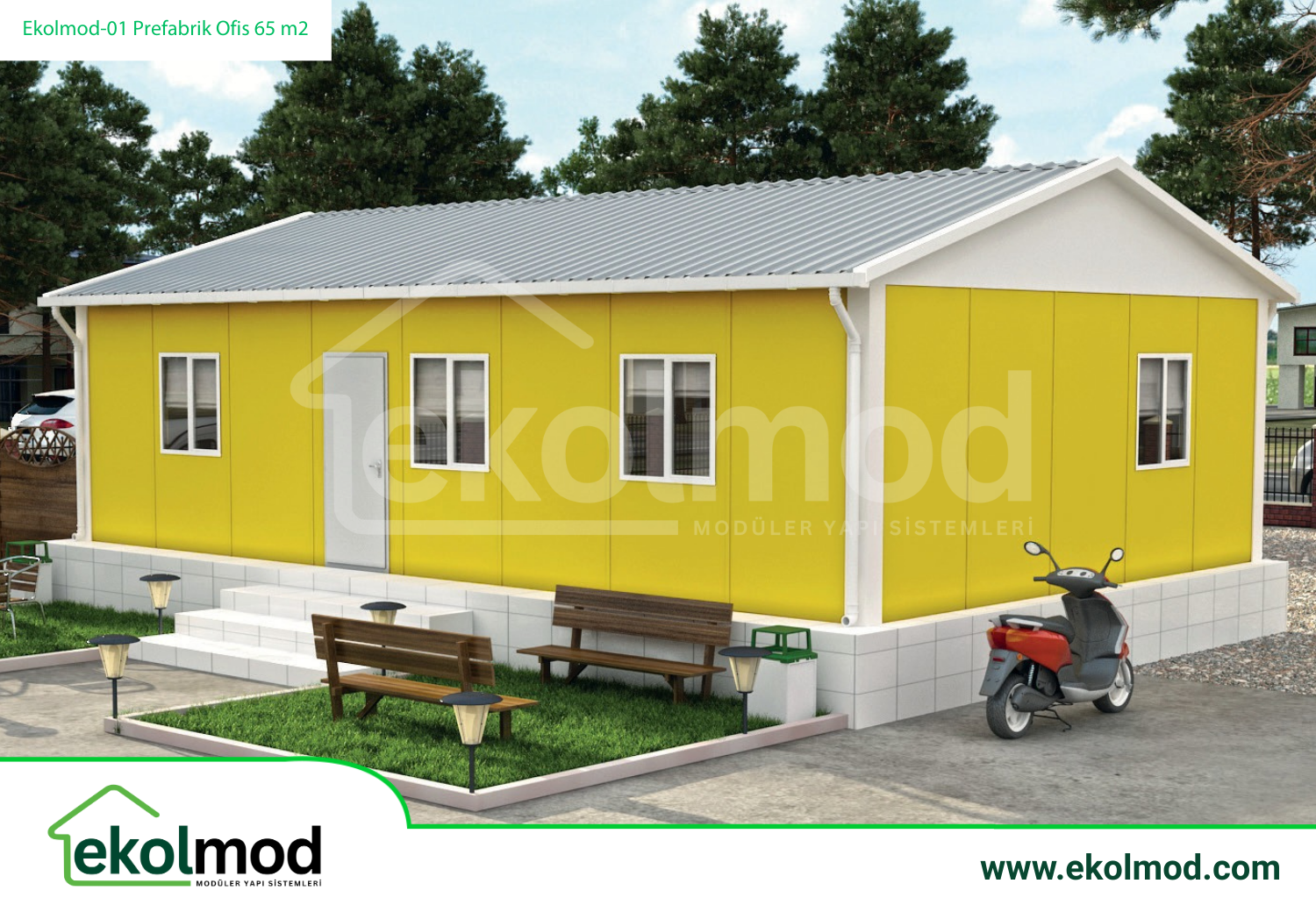 Prefabrik Ofis 65 m²