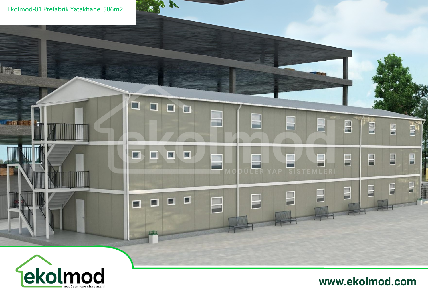 Prefabrik Yatakhane 586 m²