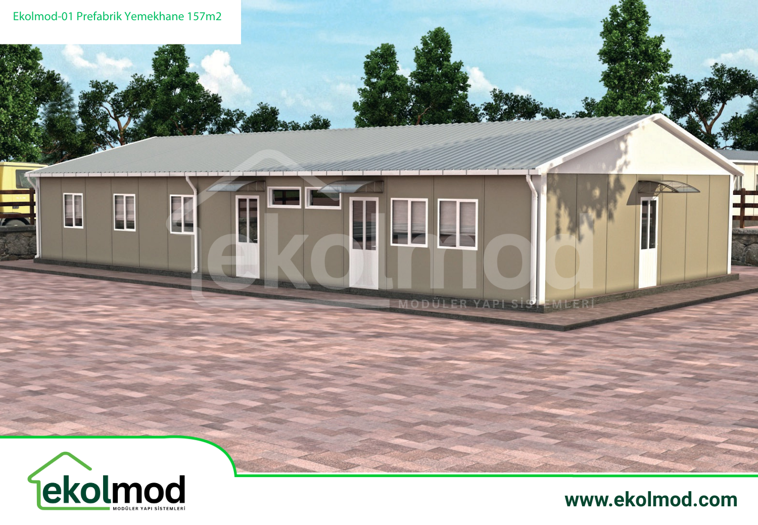 Prefabrik Yemekhane 157 m²