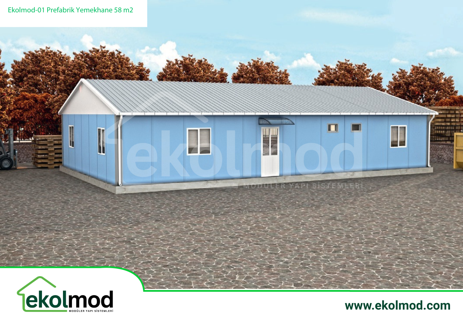 Prefabrik Yemekhane 58 m²